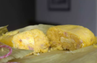Pamonha Salgada c/ Linguiça (Unidade) - 300g aprox